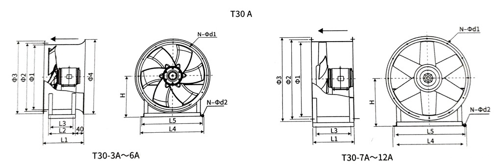 Industrial Exhaust Axial Flow Fan for ventilation Industrial Exhaust Axial Flow Fan for ventilation
